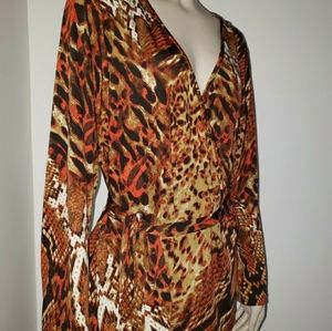 Ashley Stewart Animal Print Blouse